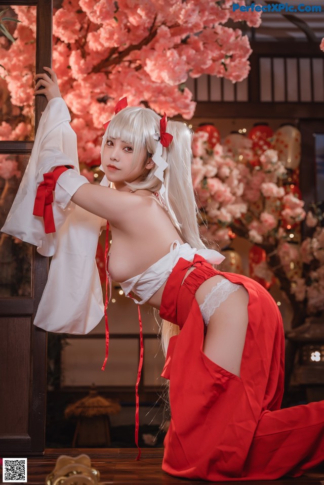 蜜汁猫裘 Cosplay 可畏巫女 No.b9981f