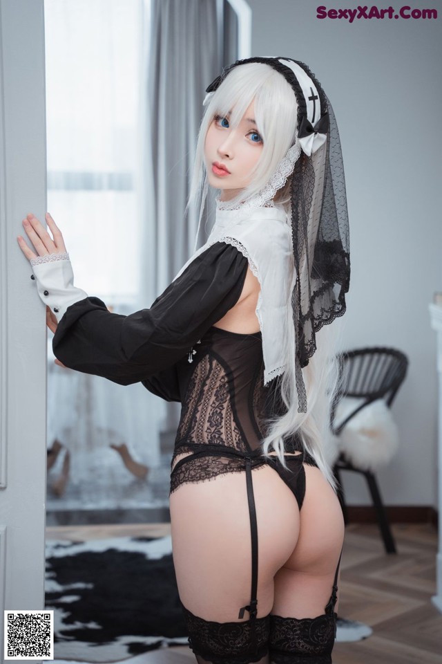 Coser@rioko凉凉子 Vol.059: 兼职是修女的兔子小姐 (30 photos) No.092ef6